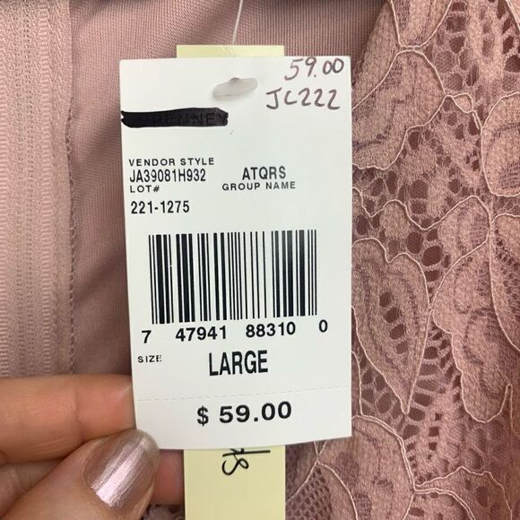 New Speechless Rose Lace A-line Dress Size Large - Picture 5 of 11